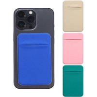 1PC Fashion Elastic Cell Phone Card Holder Mobile Phone Wallet Case Credit ID Card Holder Adhesive Sticker Pocket