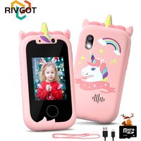 Children Phone Educational Toys Musical Toy Unicorn Baby Mobile Selfie Camera With Silicone cover Toys for Babies Birthday Gifts