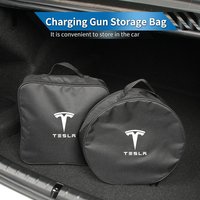 Waterproof Car Charging Cable Storage Bag EV Cable Organizer Bag For Tesla Model 3 Model S Model X Model Y Roadster
