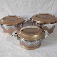 3Pcs/Set 2.3/4.5/6.5L Plastic Thermal Insualation Food Wramer Container Lunch Box Plastic Wedding Famlily Ramadan Party