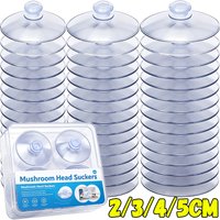 Mushroom Head Suckers Transparent Hanging Hooks for Window Wall Strong Vacuum Sucker Towel Hanger Glass Suction Cup Wholesale