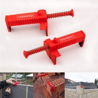 2PCS Bricklaying Wire Drawer Brick Leveling Line Runner Wire Puller For Construction Masonry Building Fixer Measuring Tools