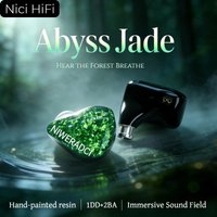 Nici HiFi in-ear monitor 1DD+2BA hybrid-driver noise-canceling IEM with detachable 2-pin cable for audiophiles, drummers, DJs