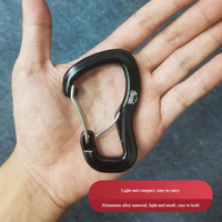 Outdoor Hammock Hanging Buckle Double Door Aluminum Alloy Keychain Backpack Hiking Climbing Hanging Buckle Quick Hanging