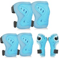 AliExpress WEFITON 6PCS Kids Knee & Elbow Pads Set with Wrist Guards - Protective Gear for Roller Skating, Skateboard, Cycling (Ages 3-10)