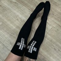 Gothic retro fashion willow nail print long socks Harajuku slim fit knee high socks Y2K style cosplay cute fashion socks Kawaii