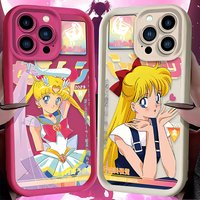 Anime S-Sailors Moons Phone Case for iPhone 17 16e 16 15 14 13 12 11 Air Pro Max Mini XR XS X 7 8 6 6s Plus Soft TPU Back Cover