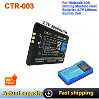 3.7V 2000mAh CTR-003 Lithium Replacement Battery Built-in Cell for Nintendo 3DS 2DS N3DS Game Console Gamepad Controller