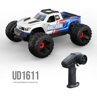 UDIRC 1/16 Scale Big Wheel RC Truck 4WD Brushed Motor Off-road Climbing Car High Speed Electric Monster Truck