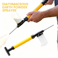 Diatomaceous Earth Powder Sprayer with Extension Poles Adjustable Pest Control Insecticide Duster for Garden Yard and Pet Flea