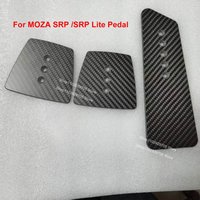 Simracing Game Carbon Fiber Throttle/Brake/Clutch Pedal Panel Modification Upgrade Kit For Moza SRP R3 R5 R9 R12/SRP Lite Pedal
