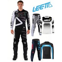 AliExpress FXJ NEW leett motocross gear set black blue name number customize racing suit Off-road MX MTB MOTO Mens Kits Women