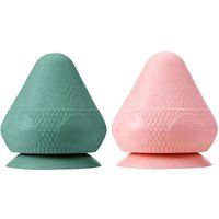 Silicone Adsorption Fascia Ball Massage Cone for Plantar Lumbar Back Shoulder Neck Full Body Meridian Acupoint Massage Muscle