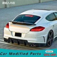 For Porsche Panamera 970.1 970.2 2010-2016 High Quality Material Glossy Black Carbon Fiber Tail Wing Rear Trunk Spoiler Body Kit