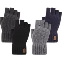 AliExpress NONE Winter Gloves Half Finger Writting Office Cycling Knitted Gloves Students Alpaca Wool Warm Thick Elastic Driving Gloves