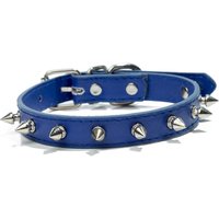 Comfortable Leather Cat Dog Collar Cool Adjustable Pet Spiked Studded Collars Colorful Exquisite Pet Necklace Puppy