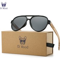 Oi Wood Sunglasses For Women Men Wooden Sun Glasses Polarized UV400 High Quality Eyewear Accessory Original Box