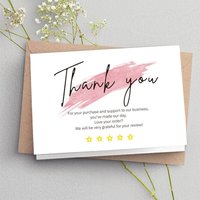 30pcs Thank You Card Copperplate Paper Card Gift Card Packaging Decoration Card Greeting Card Student Greeting Card