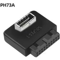 USB 3.0 to Type C Front Panel Adapter - 20/19-Pin Motherboard Header to USB-C Type E Converter for Desktop PC