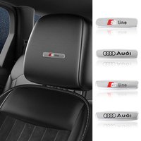 For Audi SLINE A4 B5 B6 B7 B8 A1 A3 8P 8L A6 C5 C7 A5 A7 A8 TT RS S3 Car Seat Center Badge Sticker Cover Decor Auto Accessories