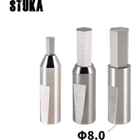 Stuka CT08 HSS Rotary Broach Punching Cutter Tool 8mm Shank Inner Hexagon for copper aluminum