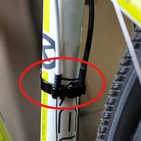 AliExpress NONE 28.6/31.8/34.9mm Fixed Gear Shifters Brakes Front Derailleur Aluminium Alloy Double-Hole Cable Hanger Cable Stopper Cable Guide