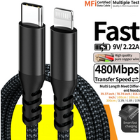 LAIHONEN Type C to Lightning Fast Charging Durable Braided Data Sync Cord Cable 20W for iPhone14 13 12 11 Xs, iPad AirPods