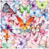 50/100PCS Cartoon Transparent PET Colorful Butterfly Stickers Animal Waterproof Decoration Mobile Phone Computer Stickers