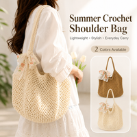 Women Raffia Crochet Tote Bag Lace Bow Woven Shoulder Bag Summer Beach Shopping Handbag Large Casual Purse