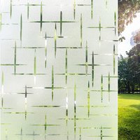 3D Etched Privacy Window Film Star Static Cling Frosted Glass Window Film for Home Office Window Decorative Anti UV