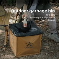 ”Small Triangle Outdoor Folding Garbage Bin Camping Equipment Storage Box Large Capacity Storage Box Bag