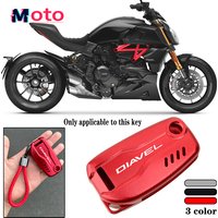 For DUCATI Diavel XDiavel 1260s DX 1260 2020-2024+Accessories Motorcycle Key Remote Cover CNC Case Chain & Keychain Key Ring