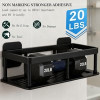 Wall Mounted Bathroom Shower Shelf No Drill Shampoo Rack Waterproof Storage Organizer for Toiletries Bathroom Accessories