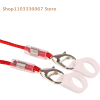 Hearing Aids Clip Holder Transparent 2 Rings Anti-Lost Lanyard Safety Behind The Ear Hearing Aids Accessory For Children Adult