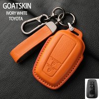 Leather TOYOTA Key Case Cover for Toyota C-HR CHR Prius RAV 4 Camry Corolla 2017 2018 2020 2021 2024 Keychain Accessories