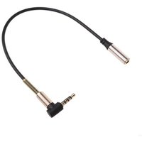 L93B 24cm 90 Degree Single Elbow 3.5mm Extension Cable For PC Speaker Headsets