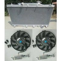 Aluminum Radiator For Honda Integra / Acura RSX Type-R DC5 K20A 2.0L 16V Coupe MT 2002-2006 & Fan 2003 2004 2005