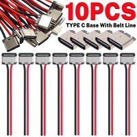 10/5Pcs Type-C 2P Welding USB-C Phone Charging Socket Easy Test Female Socket DIY Quick Charging USB-C Connector Accessories