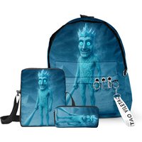 Fashion Novelty tungtungtung 3D Print 3pcs/Set School Bags Keychains Oxford Small Backpack Inclined shoulder bag Pencil Case