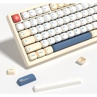 KBDiy GMK Soymilk Keycaps Retro KOA Profile PBT Keycap For Aula F75 F99 F87 Pro mad 60he 68he Key Cap Gaming Mechanical Keyboard