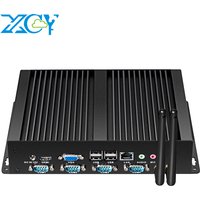XCY Fanless Industrial Mini PC Intel Core i5-3317U 4x COM DB9 8x USB Support Windows XP/7/8/10 Linux
