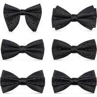 High Quality Wine Red Black Blue Matte Sticker Sequin Men's Bow Tie Solid Color Wedding Banquet Suit Shirt Accessories Bow Tie