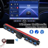 Wireless Smart Car Multimedia Remote Controller 7 Key Handsfree & Music Bluetooth Remote Control Button For Car Music Player