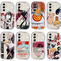 Anime Chainsaws Man 3D Wave Case For Samsung A73 A72 A71 A55 A54 A53 A35 A34 A33 A25 A24 A23 A15 A14 A13 A05 A04 A03 4G 5G Cover