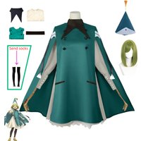 Anime Witch Hat Atelier Cosplay Costume Coco Tetia Riche Outfit Wig Role Play Dress Magic Hat Workshop suit Party Cloth Full Set