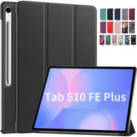 For Samsung Tab S10 FE Plus Case Magnetic Tri-Folding PU Leather Stand Cover For Galaxy tab s10 fe plus Case sm-x620 13.1"Tablet