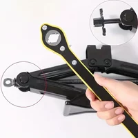 Car Jack Ratchet Wrench - Dual-Purpose Labor-Saving Tool , Durable Construction & Precision Measurement Scale