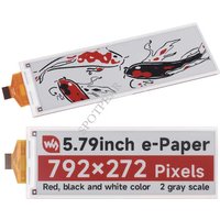 5.79inch e Paper Ink (B) Red-Black-White display 792x272 For Arduino /Raspberry Pi /Jetson Nano/STM3