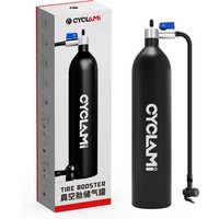 CYCLAMI 1.3L Aluminum Alloy MTB Road Inflator Tyre Air bottle Tire Booster With Valve Gas Cylinder For Bike Tubeless 29" Tire