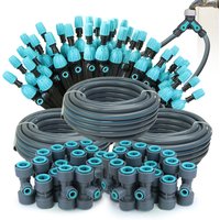 3/8'' Hose Adjustable Spray Drip Watering Kit 195mm Dropper Sprinklers DIY Quick Connecot Irrigation System for Outdoor Garden